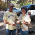 Ric and Janie display some finds after the walk at Virgin Falls